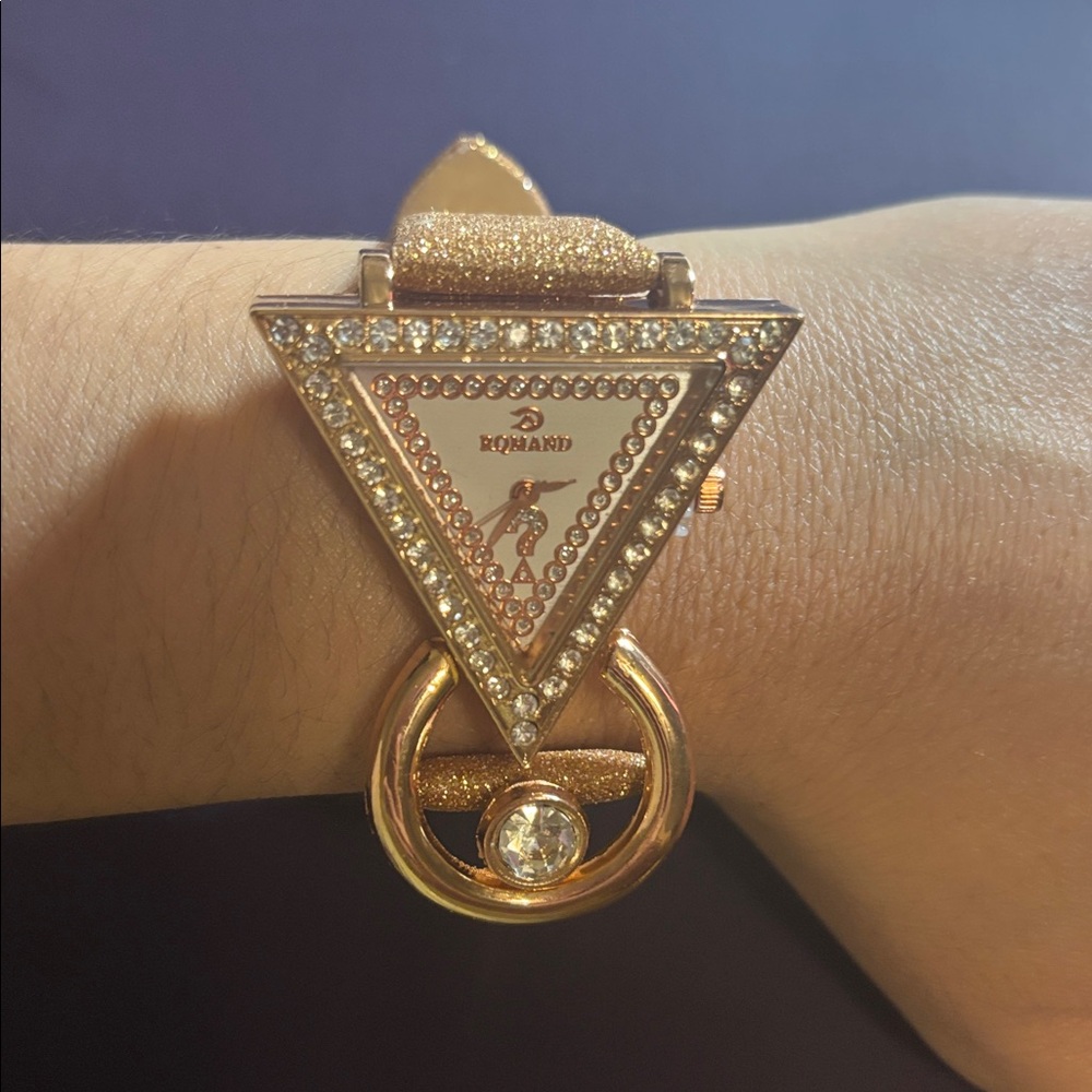 Roland Triangular Gold Women's Watch